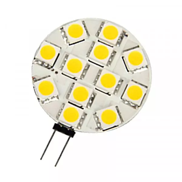 Ampoule LED G4 Plat SMD 2W 120lm (15W) 360° - Blanc Froid 6500K