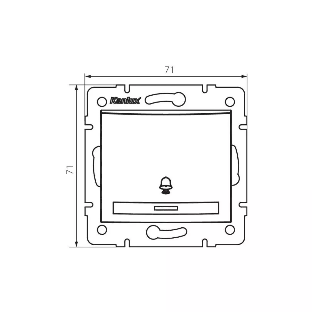 Bouton de sonnette tout-en-un avec plaque nominative - Cadre + module  encastrable + couvercle (série G1 blanc pur) : : Bricolage
