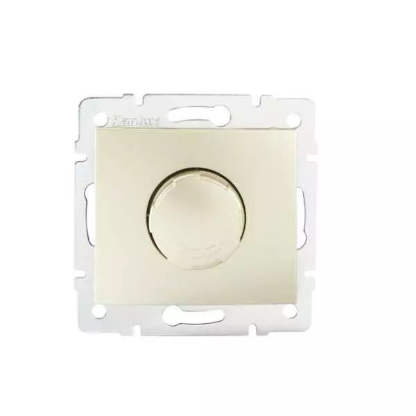 Variateur Rotatif Encastrable LED 100W DOMO Blanc Perlé