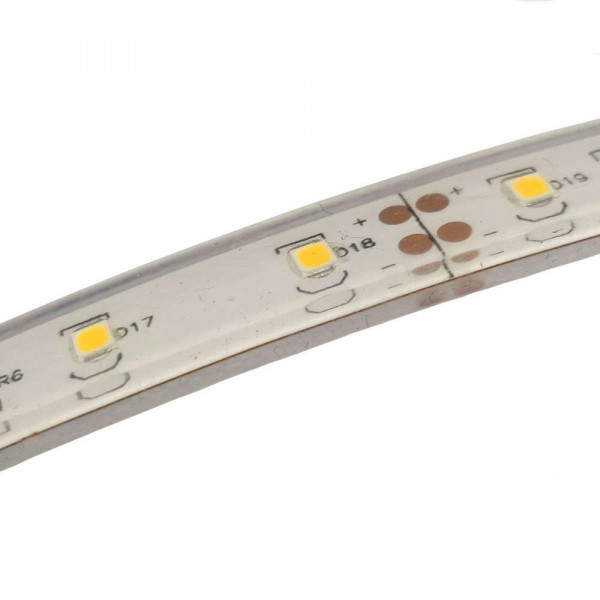 Ruban LED puissant 60 LED/m 11W/m DC24V Étanche IP68 - Blanc Chaud 3000K