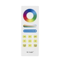 Télécommande Tactile Murale Dimmable RadioFréquence Sans Fil 1 Zone Blanc - RGB+CCT 088