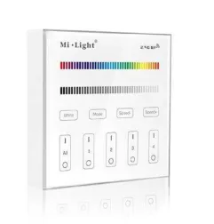 Télécommande Tactile Murale LED Dimmable RadioFréquence 4 Zones - RGB / RGBW B3