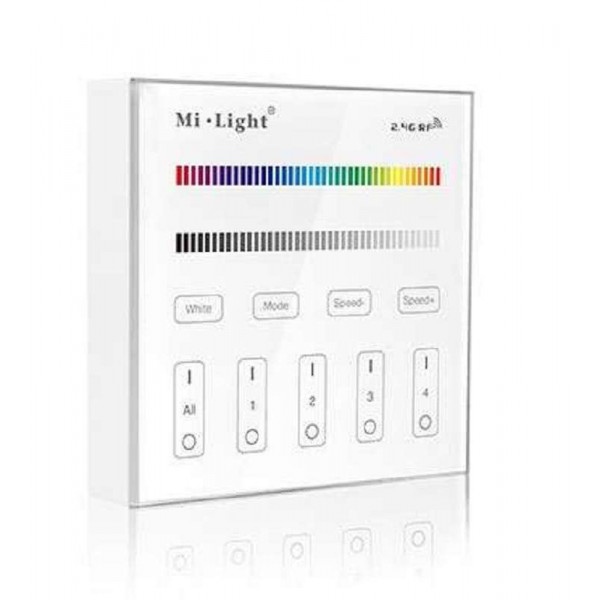 Contrôleur LED RGB, RGBW tactile sans fil 4 zones B3