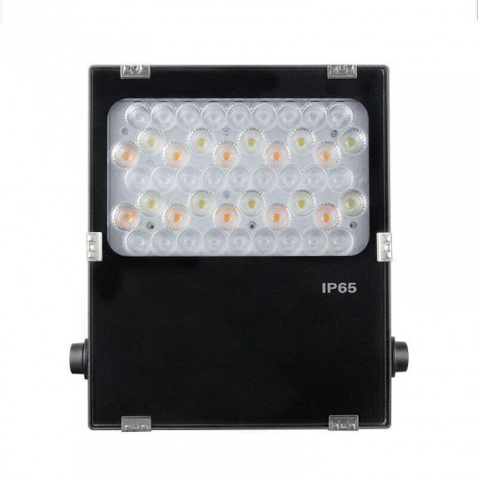 Projecteur LED Extra-Fin 50W 4000lm Dimmable 25° 220mm Radiofréquence Étanche IP65 - RGB + CCT 2700K-6500K C06