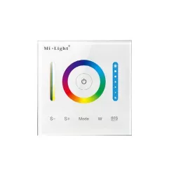 Télécommande Murale Tactile Dimmable Radio-Fréquence / Alexa / Google Assistant - RGB / RGBW / RGB+CCT P3