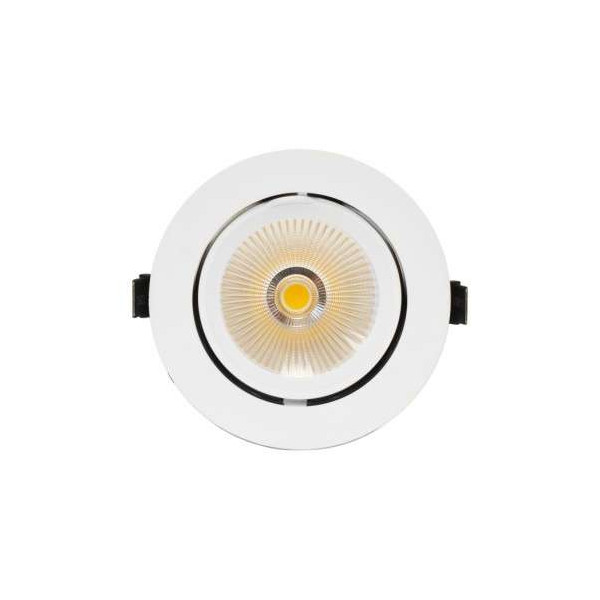 Spot LED Escargot Blanc 20W Orientable Equivalent 90W Blanc Chaud 3000K