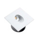 Spot LED 3W Encastrable pour Escalier Carré Blanc AC 220-240V Blanc Chaud 3000K