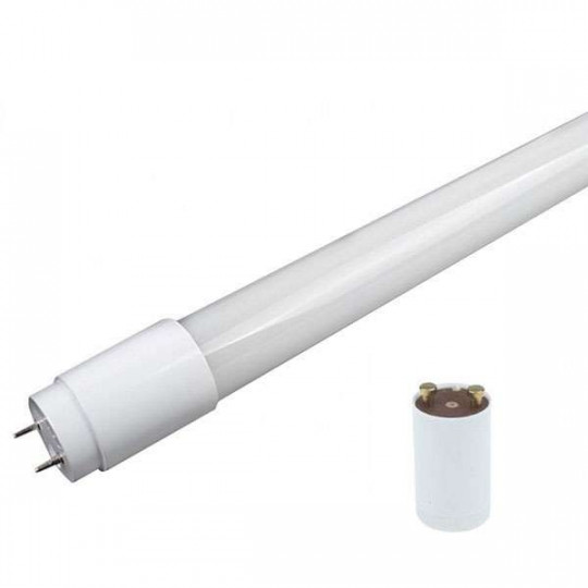 Tube LED T8 18W avec Starter 1200mm Blanc du Jour 6000K