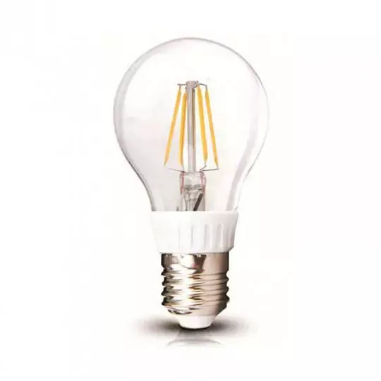 Ampoule LED A60 Filament 4W E27 Blanc Chaud 2700K