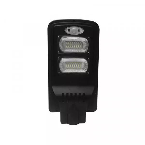 Luminaire LED Urbain Solaire 8W Noir IP65 avec Détecteur + Télécommande