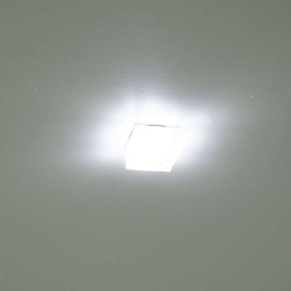 Spot LED encastrable 1W cristal Carré