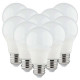 Lot de 50 Ampoules LED A60 SMD 8,5W E27 - Blanc Chaud 3000K