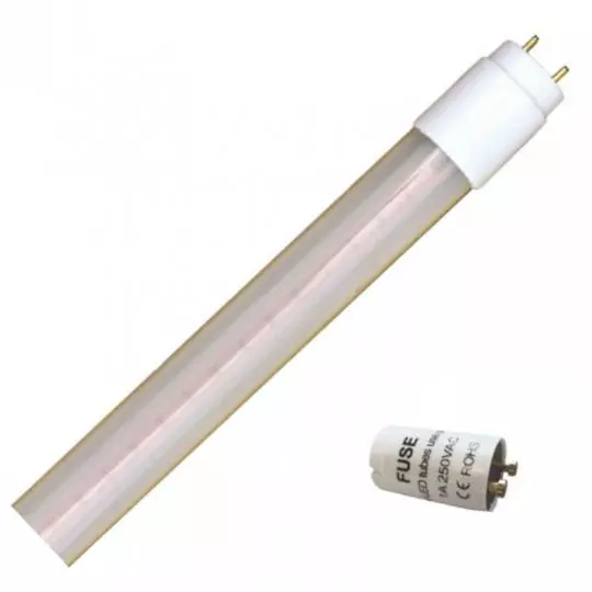 Tube LED T8 10W avec Starter UGR19 600mm - Blanc du Jour 6000K