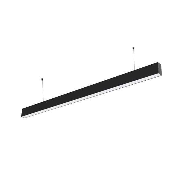 Barre LED lumineuse suspendue 120cm Noire
