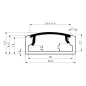 Diffuseur Dépoli 18,4mm pour Profilé SLW 1m Diffuseur Dépoli 18,4mm pour Profilé SLW 1m