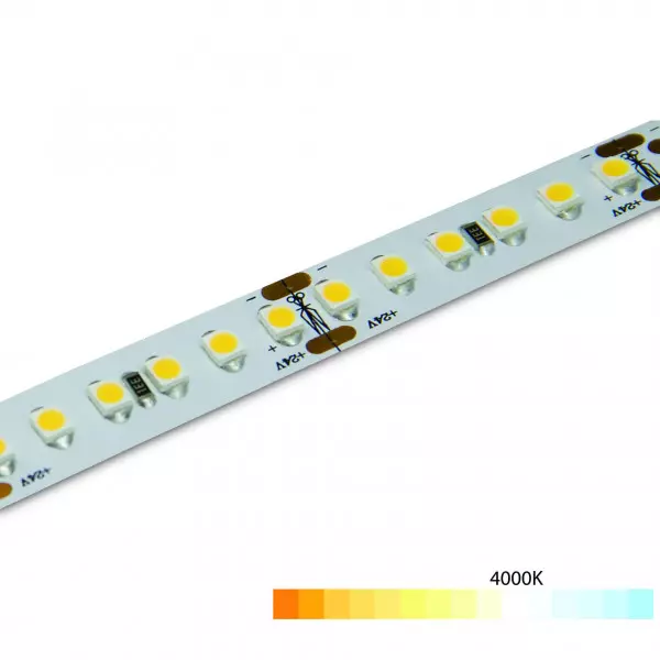 Ruban LED Blanc puissant 60 LED/m 14,4W/m - Blanc Naturel 4000K