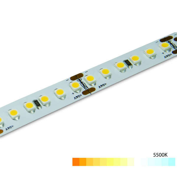 Ruban LED Blanc puissant 60 LED/m 14,4W/m - Blanc du jour 5500K