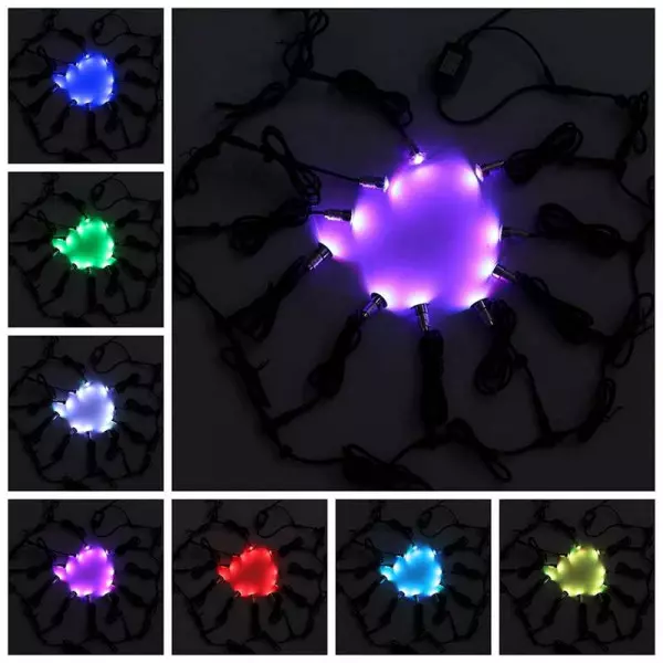 Mini spot LED encastrable rond RGB 0,8W RGB - multicolore