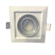 Spot LED carré encastrable orientable blanc LED 8W (60W) compact