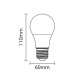 Ampoule E27 A60 10W LED Équivalent 75W DOPO Dimmable - Blanc du Jour 5500K