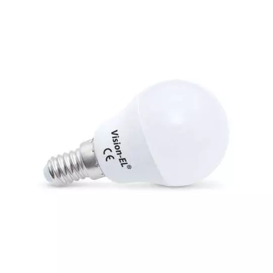 Ampoule LED E14 G45 Dimmable AC220-230V 6W 520lm (50W) 240° Ø45mm - Blanc du Jour 6000K