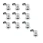 Lot de 10 Supports RT2012 étanche IP65 BBC fixe Blanc 75mm Lot de 10 Supports RT2012 étanche IP65 BBC fixe Blanc 75mm