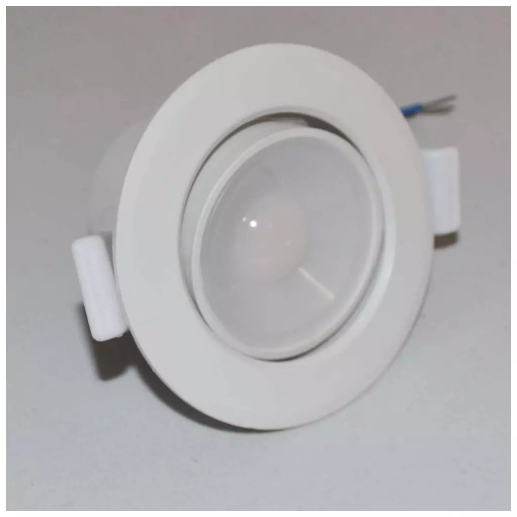 Spot LED Encastrable Orientable Blanc LED 8W (60W) - Blanc Chaud 2700K
