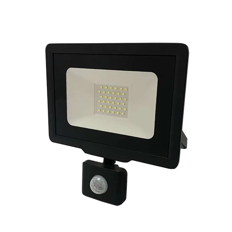 Projecteur LED Noir 30W (150W) à Détecteur IP65 2400lm - Blanc Naturel 4500K Projecteur LED Noir 30W (150W) à Détecteur IP65 2400lm - Blanc Naturel 4500K