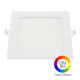 Plafonnier LED Carré 12W Extra Plat Encastrable IRC95 - Blanc Naturel 4200K