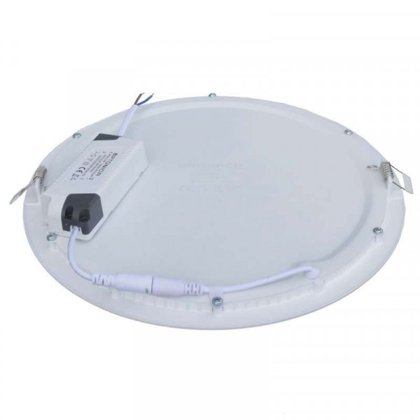 Plafonnier LED Rond 24W Extra Plat Encastrable IRC95 - Blanc Naturel 4200K