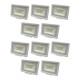 Lot de 10 Projecteurs LED 50W (250W) Blanc Étanche IP65 4000lm - Blanc du Jour 6000K