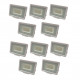 Lot de 10 Projecteurs LED Blancs 30W (160W) Étanche IP65 2400lm - Blanc Naturel 4500K
