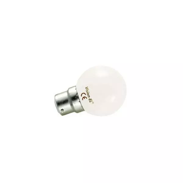 Ampoule LED B22 1W Équivalent 9W G45 - Blanc du Jour 6000K