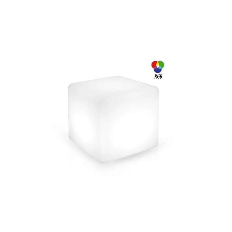 Cube LED Lumineux avec Télécommande Etanche IP44 IK10 400x400mm - RGB Cube LED Lumineux avec Télécommande Etanche IP44 IK10 400x400mm - RGB