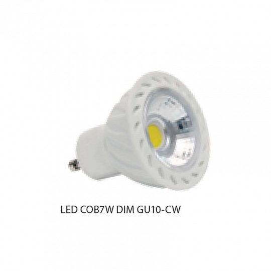 Spot LED GU10 COB 7W Dimmable Blanc Froid 6000K