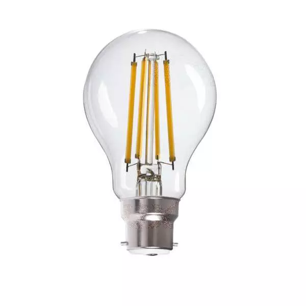Ampoule LED 8W B22 A60 1055lm 320° (75W) Ø60mm - Blanc Chaud 2700K