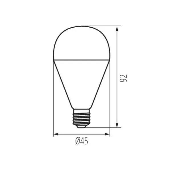 Ampoule LED 8W E14 G45 600lm 210° (48W) Ø60 - Blanc Chaud 3000K