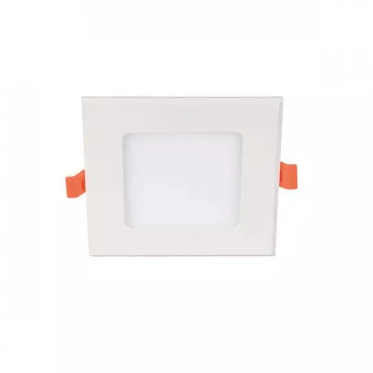 Downlight LED 6W carré Blanc - Blanc Chaud 3000K