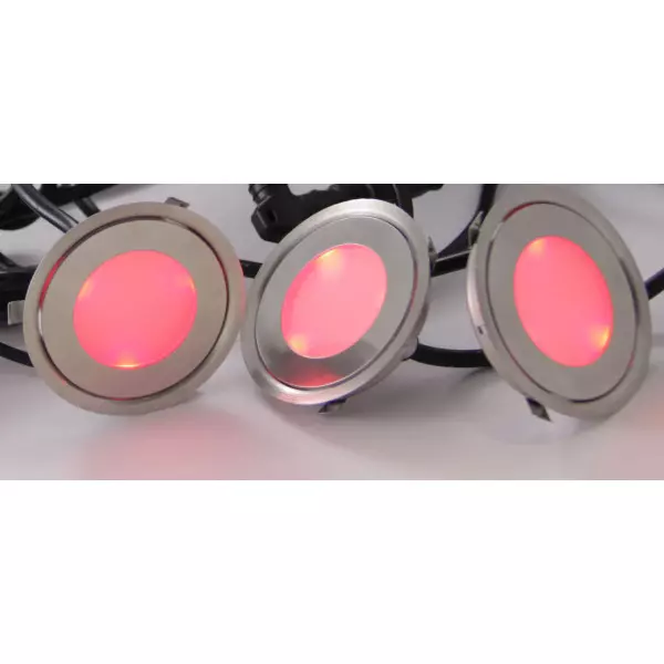 Kit Spots LED RGB Multicolore Encastrables Ronds Extra Plats SP-R07