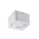 Plafonnier Saillie carré pour 1 ampoule GU10 Blanc