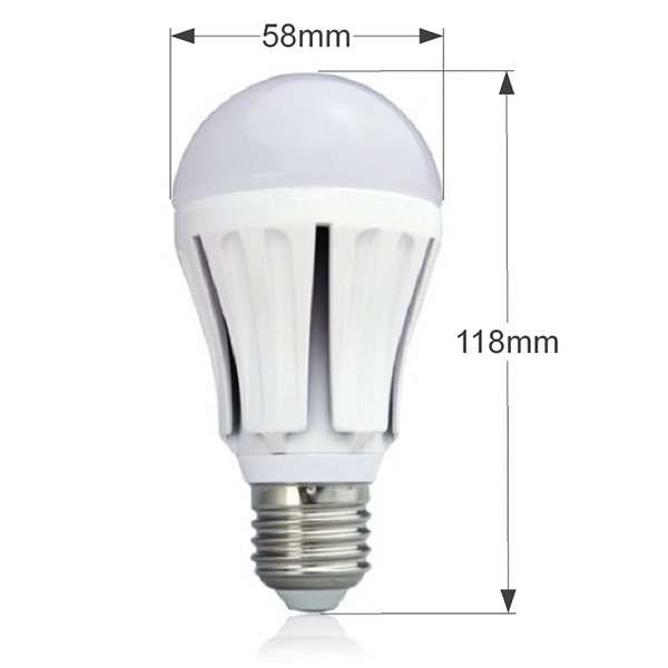 Ampoule LED E27 7W 550lm forme A60 - Blanc Froid 6400K
