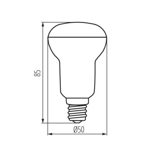 Ampoule LED E14 6W R50 équivalent à 41W - Blanc Chaud 3000K