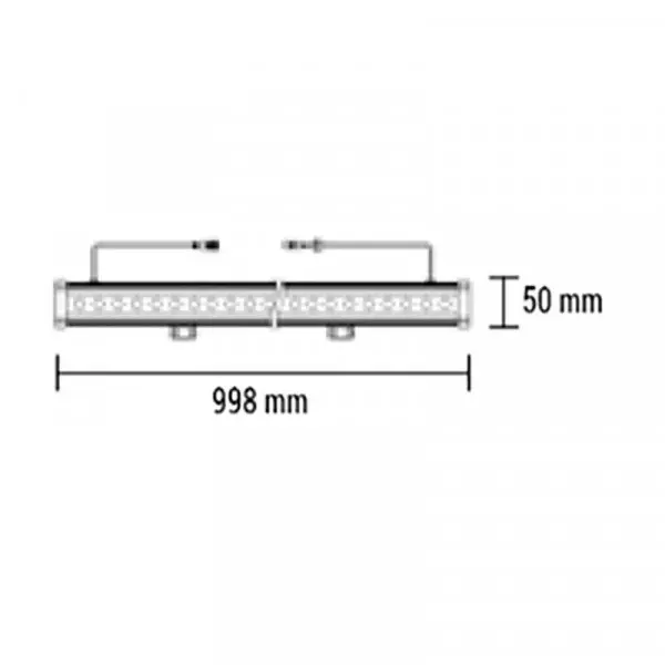 Barre LED de 1m Wall Washer 18W IP67 1440lm
