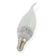 Ampoule LED E14 6W Flamme Coup de Vent Équivalent 40W - Blanc Chaud 2700K