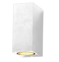 Applique Carrée Spot 2xGU10 Aluminium Blanche