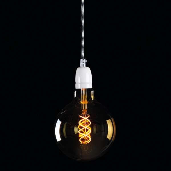 Ampoule LED 5W E27 G125 290lm 320° (28W) Ø125 - Blanc Très Chaud 1800K