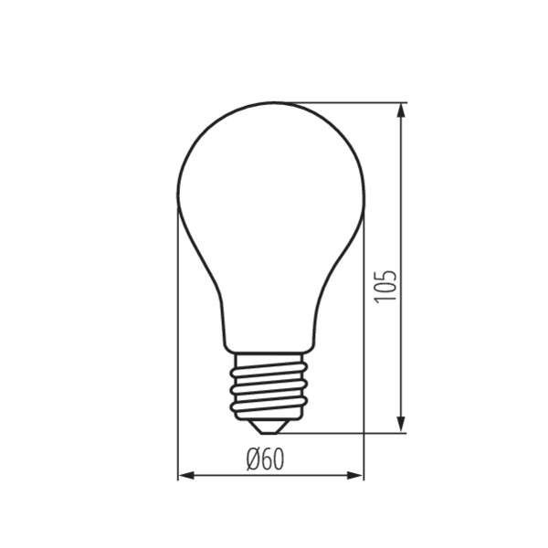 Ampoule LED E27 7W A60 équivalent à 60W - Blanc Naturel 4000K 