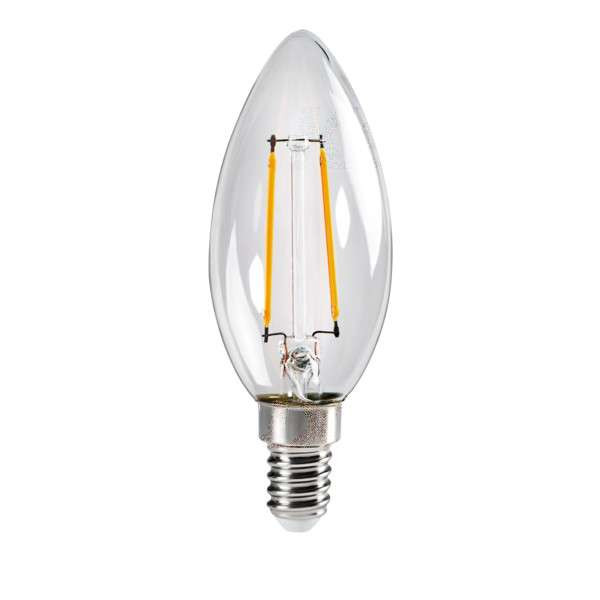 Ampoule LED E14 2,5W C35 équivalent à 25W - Blanc Chaud 2700K 