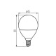 Ampoule LED E14 8W G45 équivalent à 60W - Blanc Naturel 4000K