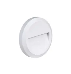 Applique 2W Encastrable LED Extérieure étanche Ronde Blanche